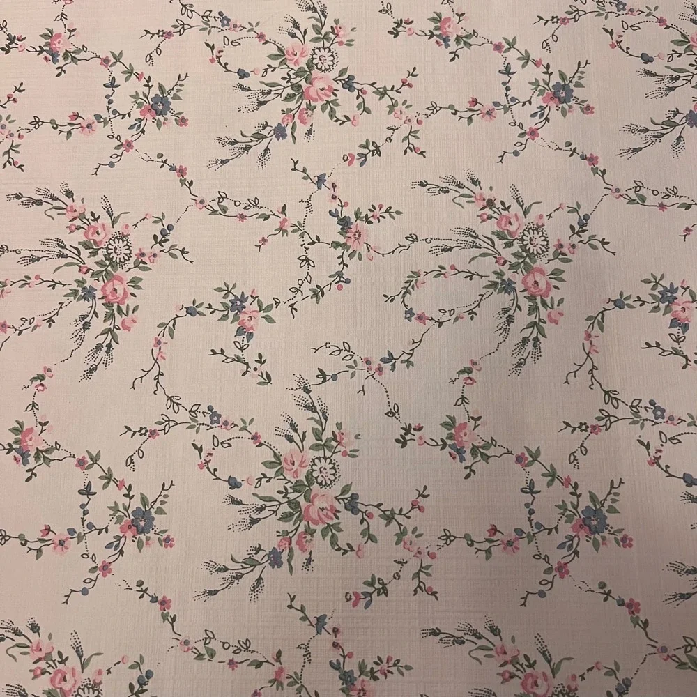 Vintage Norwall Floral Wallpaper | 2 Full Rolls | Cottage Country Feminine